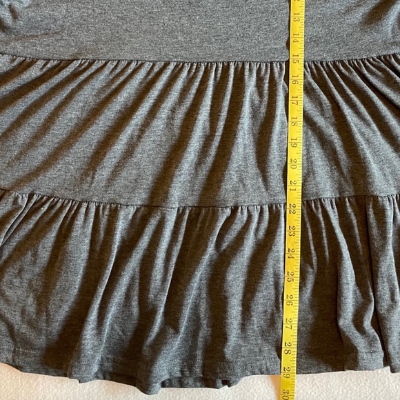 "For G and PL" Tiered Baby Doll Tunic Gray 2XL - Picture 4 of 7